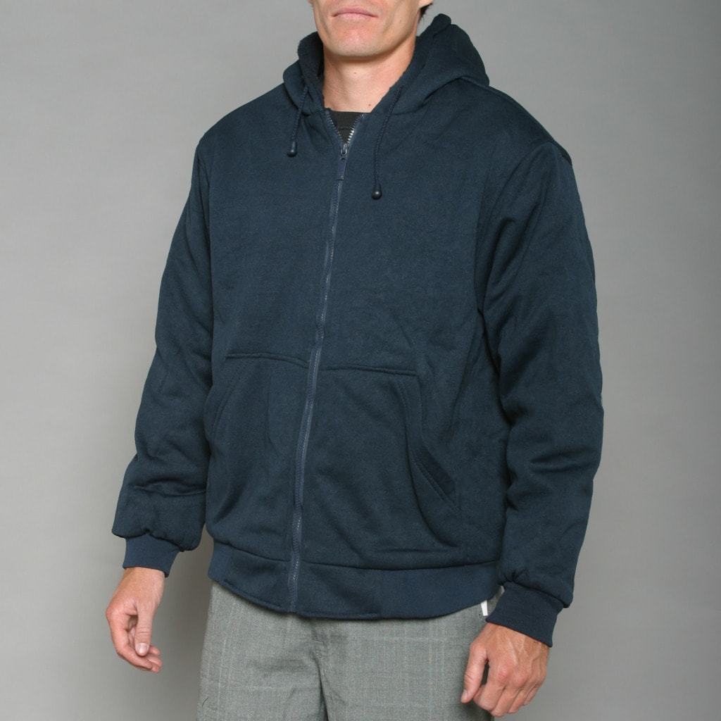 Sportier Mens Navy Hoodie Jacket