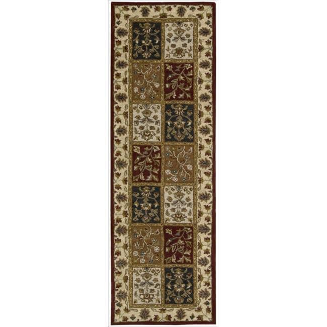 Nourison Hand tufted Caspian Multi Wool Rug (23 X 76)