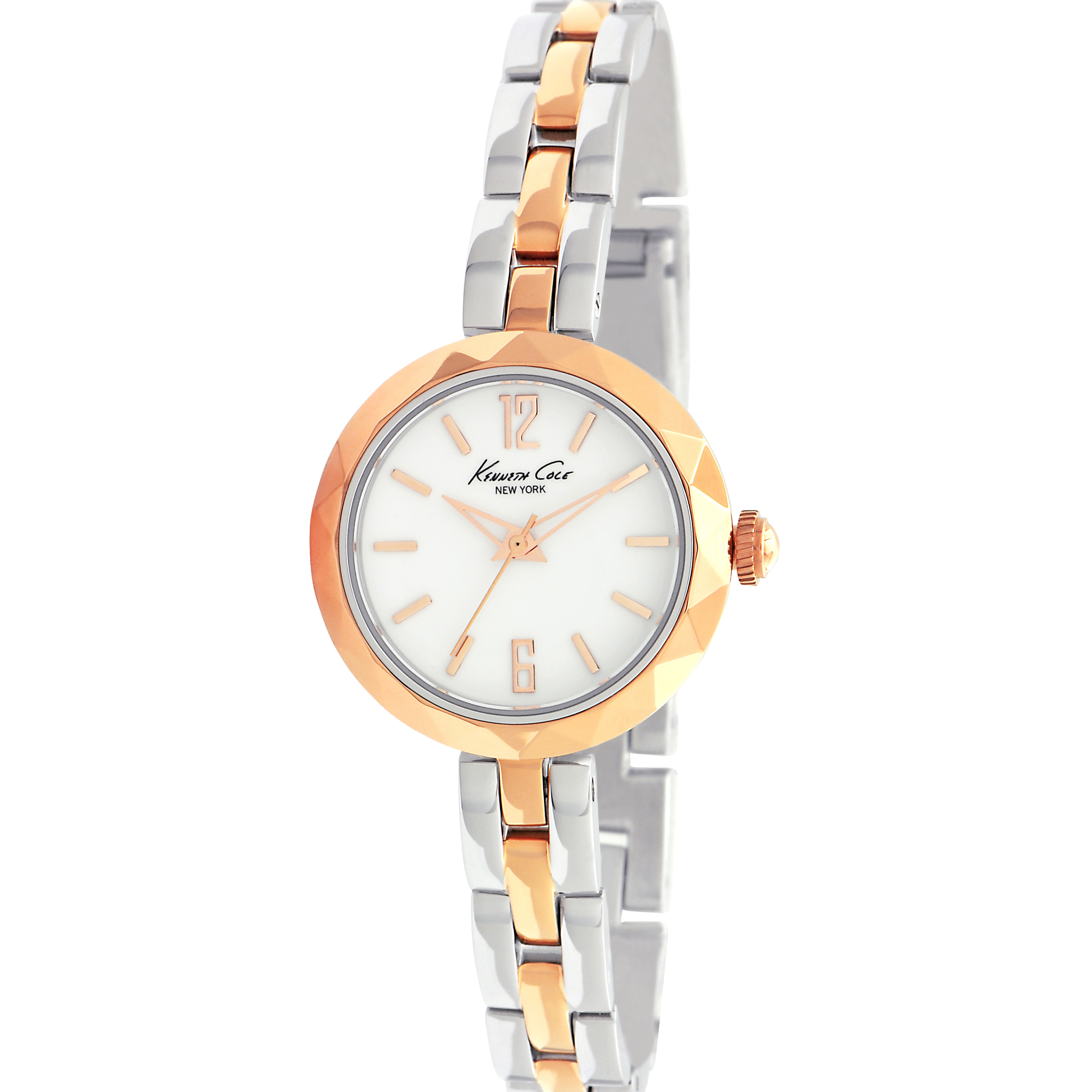 Kenneth Cole New York Womens Two tone Rose and Stainless Watch