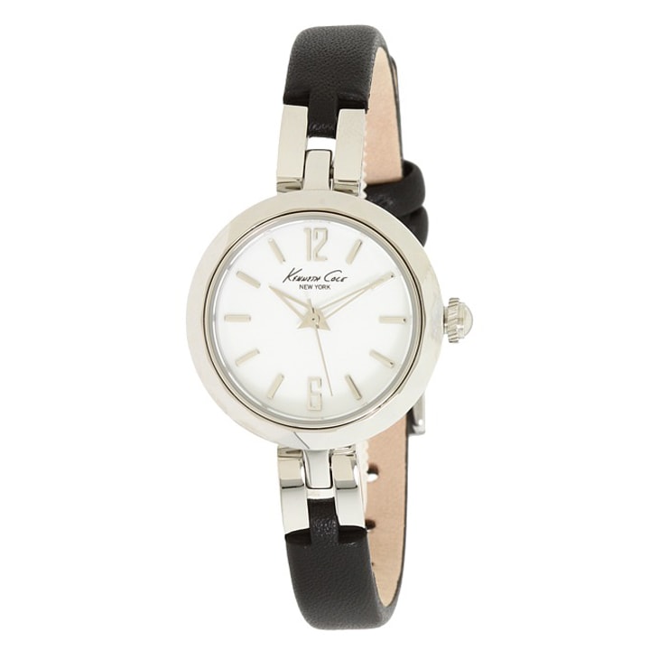 Kenneth Cole New York Womens Narrow Leather Strap Watch  