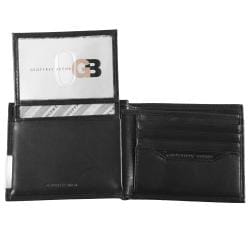 Geoffrey Beene Mens Topstitched Bi Fold Passcase Wallet