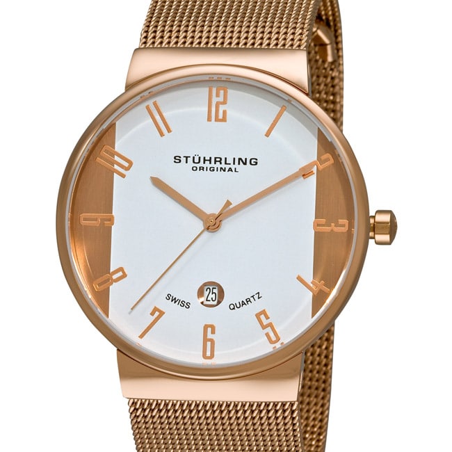 Stuhrling Original Mens Monticello Swiss Quartz Watch  