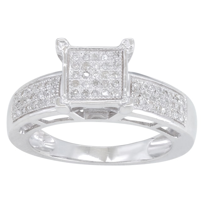 Sterling Silver 1/5ct TDW Diamond Ring (H I, I3)