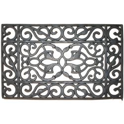 scrolls doormat recycled rubber mats goods decorative door decor accessories