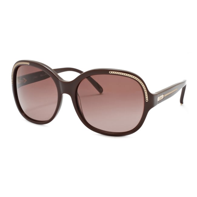 Chloe Womens Alysse Plum Gradient Fashion Sunglasses