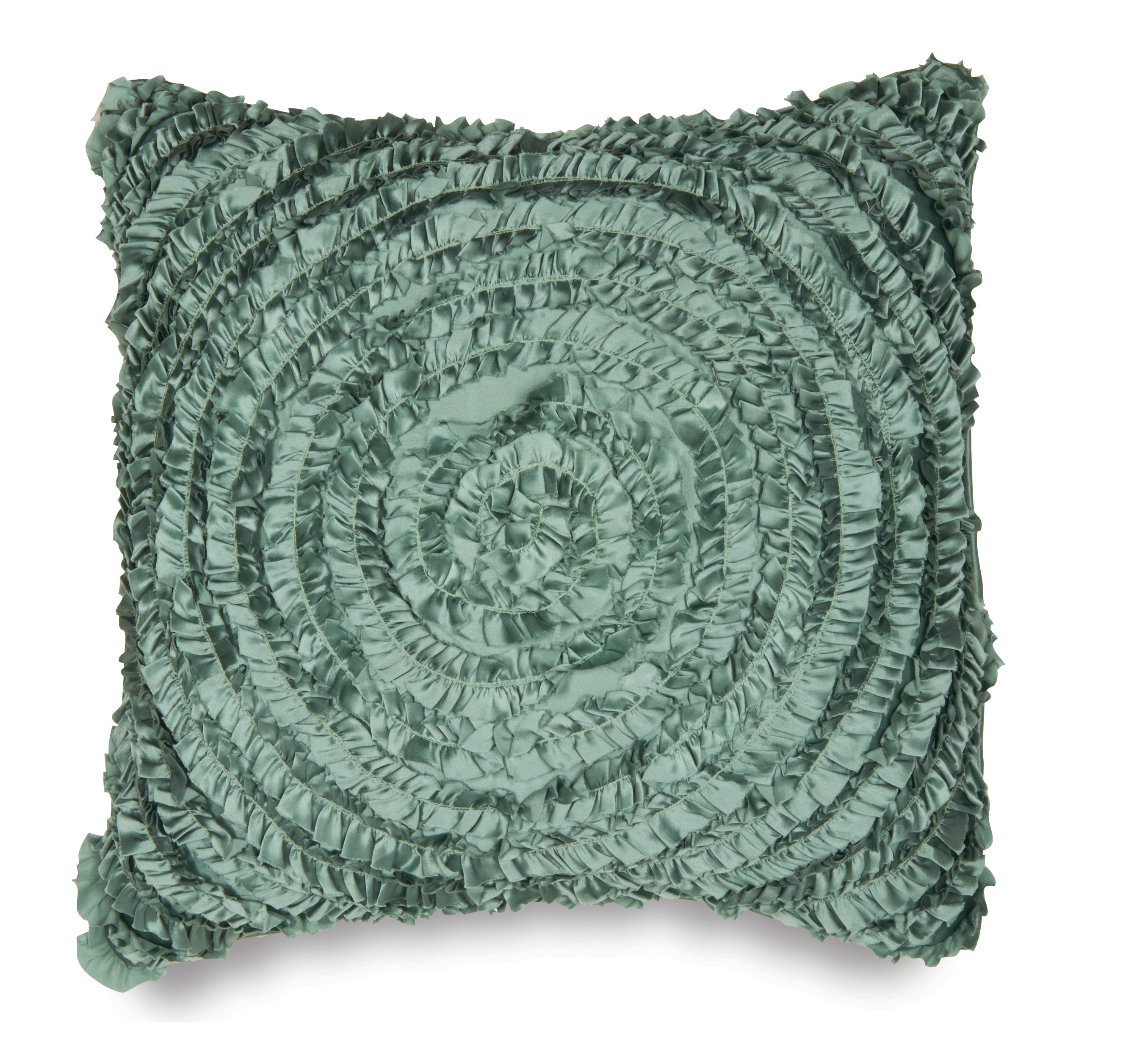 Victoria Dupioni Silk Teal Throw Pillow