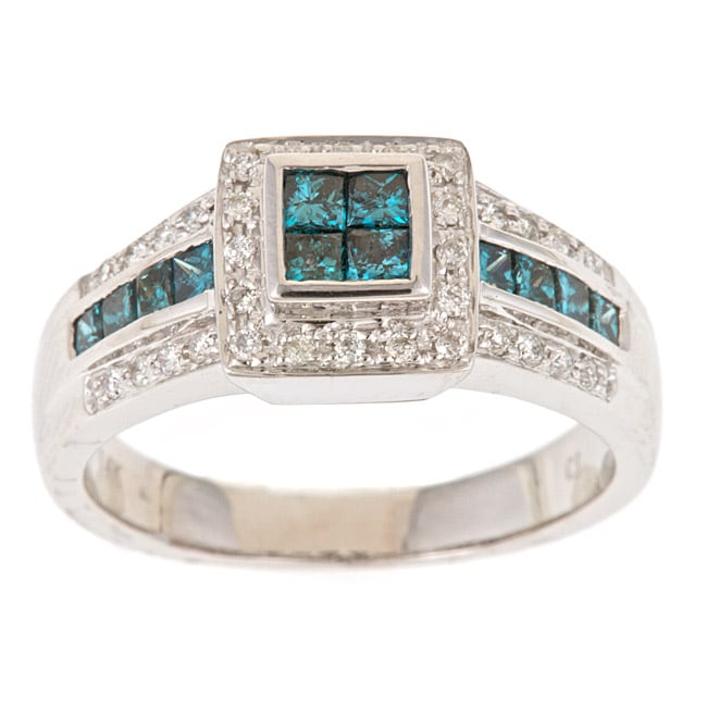 Blue Diamond Rings Buy Engagement Rings, Anniversary