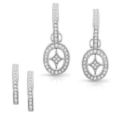 14k White Gold 1/4ct TDW Diamond Earrings (I-J, I1-I2)