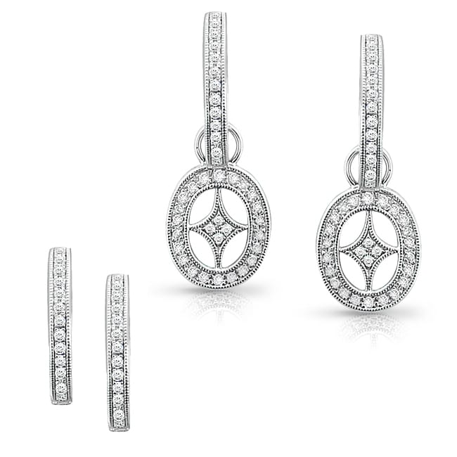 Auriya 14k White Gold 1/4ct TDW Diamond Earrings (I-J, I1-I2)