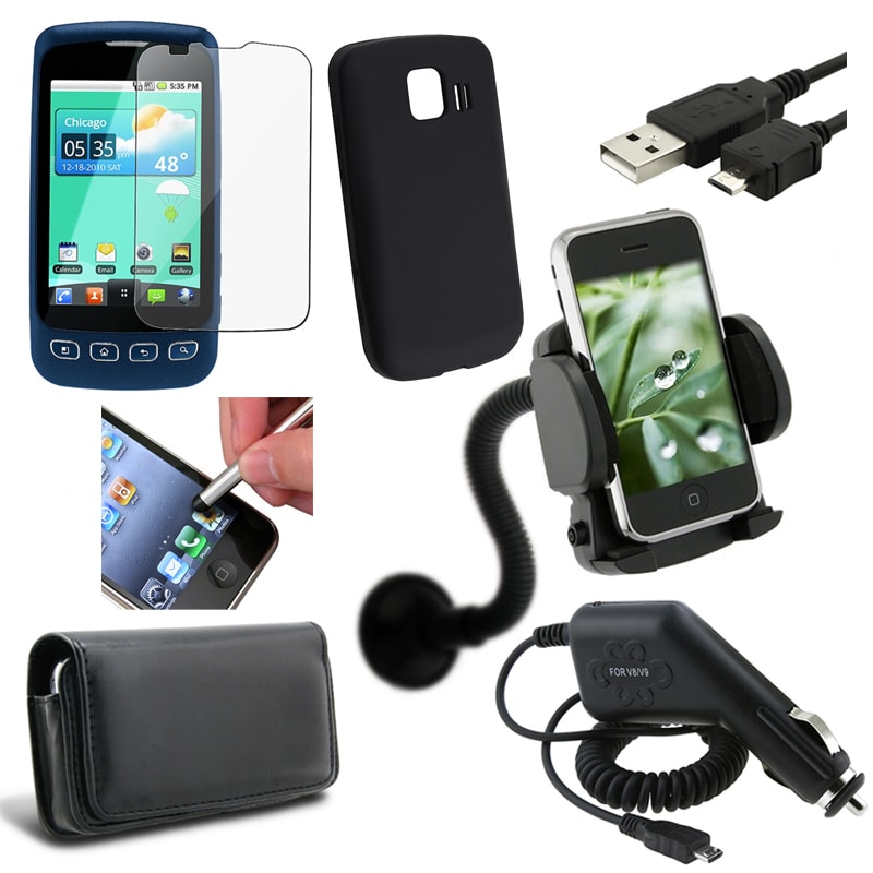 Accessory Case Holder/ Charger/ Stylus/ Cable for LG Optimus S LS670