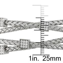 Miadora 14k White Gold 1/3ct TDW Diamond Bangle Bracelet (G H, SI1) Miadora One of a Kind Bracelets