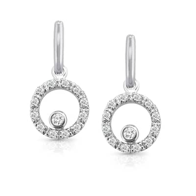 14k White Gold 1/3ct TDW Diamond Earrings (I-J, I1-I2)
