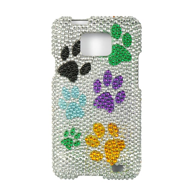 Full Rhinestone Dog Paws Case for AT&T Samsung Galaxy SII I777