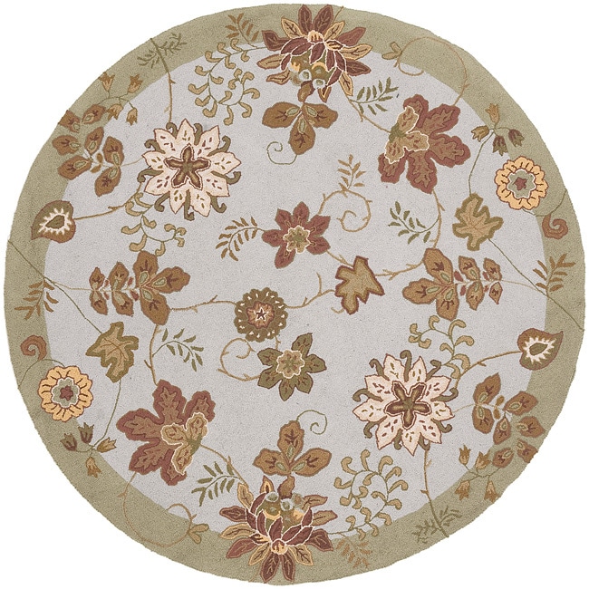 Hand hooked Beskidy Wool Rug (6' Round) Surya Round/Oval/Square