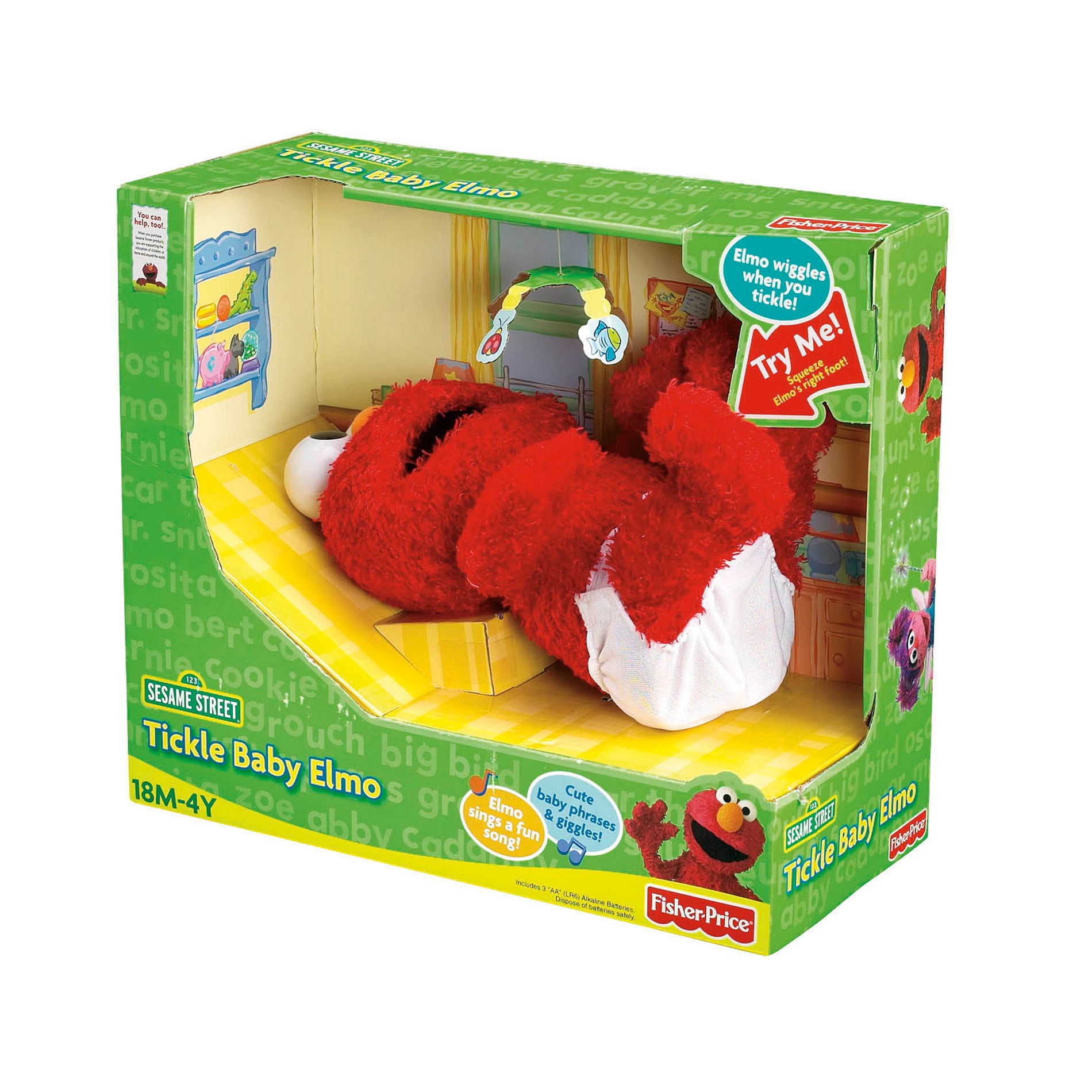 Fisher Price Sesame Street Tickle Me Elmo Baby - 13958778 - Overstock ...