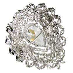 Rhodium Plating Original Cubic Zirconia Brooch Brooches & Pins