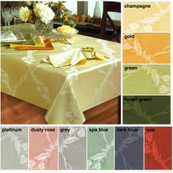 Shop Rose Trellis Jacquard 60x120 Inch Tablecloth In Assorted Colors Free Shipping On Orders Over 45 Overstock 6337791