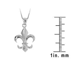 Sterling Silver Fleur De Lis Necklace  