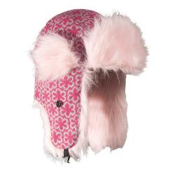Cotton Blend Faux Fur Lined Knit Aviator Hat (China)  