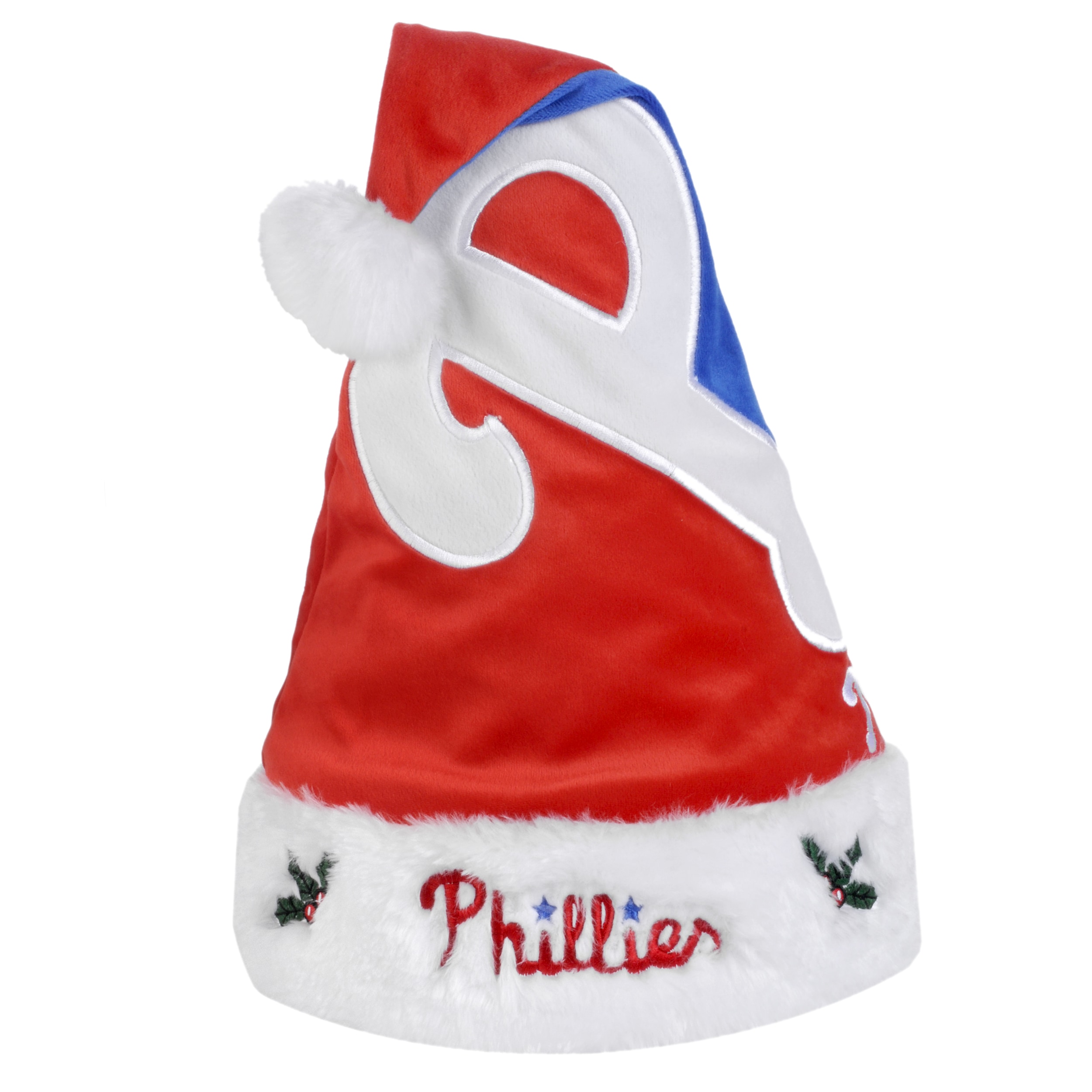 Philadelphia Phillies 2011 Colorblock Runoff Logo Santa Hat