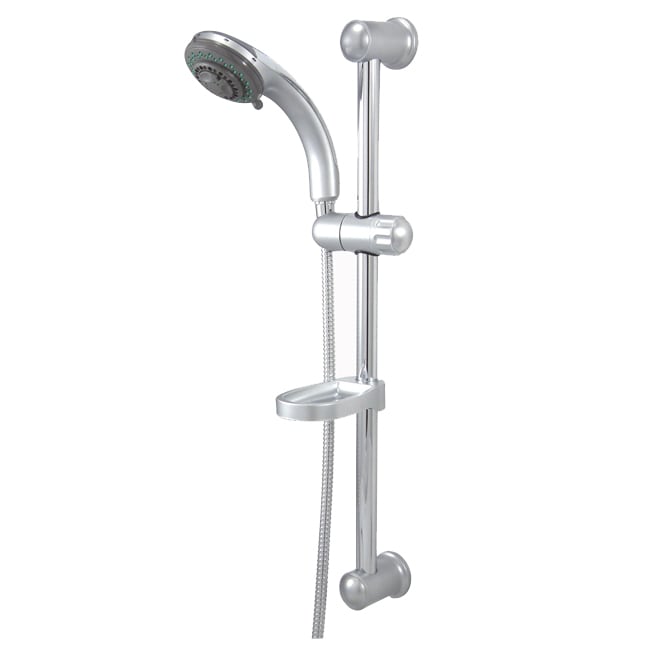 Satin Nickel Sliding Bar with Handheld Shower