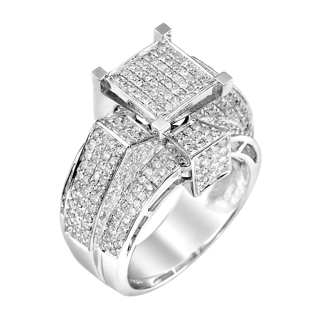 10k White Gold 1 3/4ct TDW White Diamond Ring (G H, I1 I2)