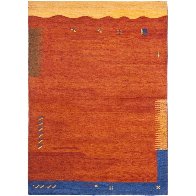 Hand knotted Gabeh Dreams Rust Wool Rug (4' x 6') Safavieh 3x5   4x6 Rugs