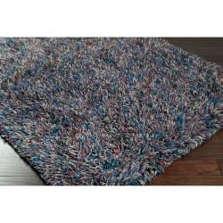 Hand woven Helston New Zealand Wool Shag Rug (5' x 8') Surya 5x8   6x9 Rugs