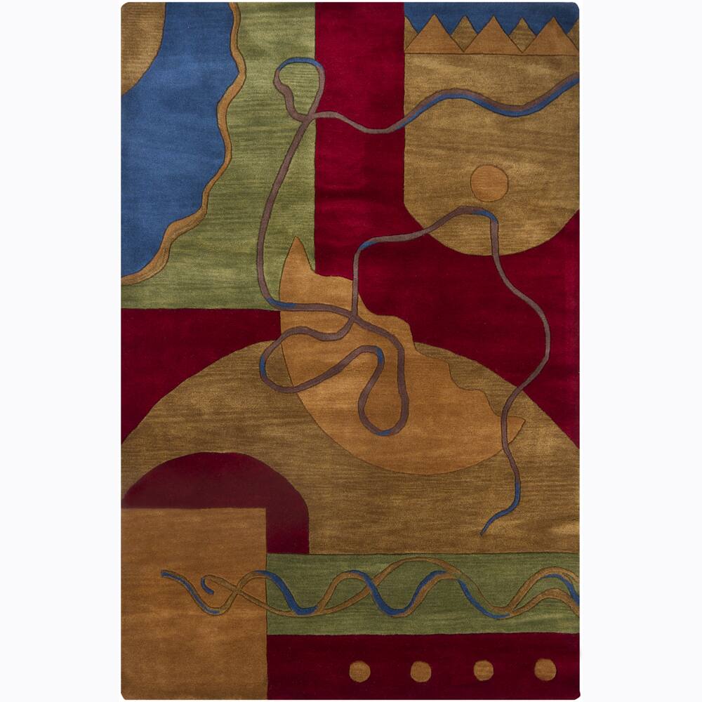 Hand-tufted Mandara Wool Rug (7'9 x 10'6)