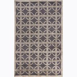 Hand tufted Mandara Grey Geometricl Rug (8' x 10') Mandara 7x9   10x14 Rugs