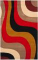 Safavieh Handmade Rodeo Drive Contemporary Abstract Red/ Grey/ Black Wool Rug - 7'6" x 9'6"