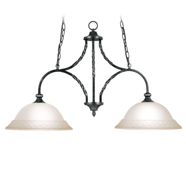 Woodbridge Lighting Amelia 2 light Charcoal Island Light  