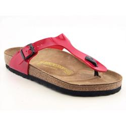 birkenstock gizeh tango red patent