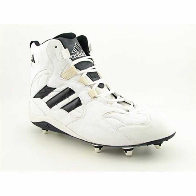 Adidas Mens Team D Hi Promo White/Black Football Cleats (Size 14