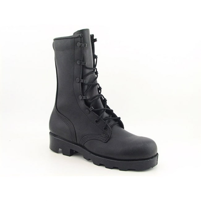 Altama Boy's 'Combat' Black Wide Military Boots - 13969067 - Overstock ...
