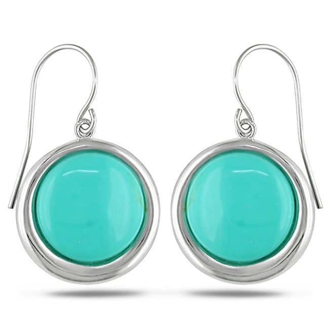 Sterling Silver Turquoise Hook Earrings