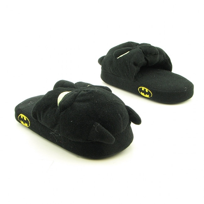 Batman Boys Scuff Youth Black Slippers (Size 11)