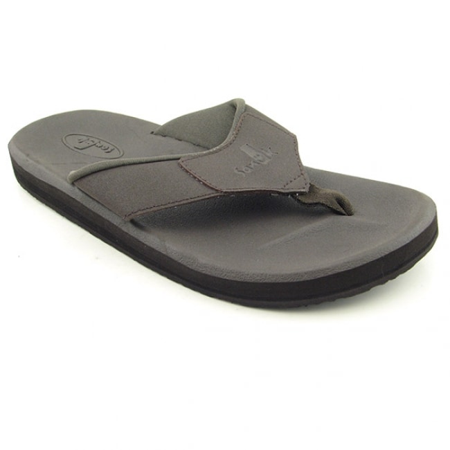 Sanuk Mens Lazy Boy III Brown Cho Sandals (Size 8)