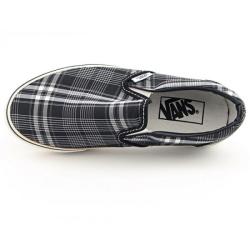 black and white plaid women's shoes