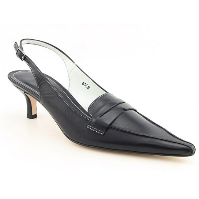 Vaneli Emanuel Womens Black Narrow Slingback Shoes (Size 8.5