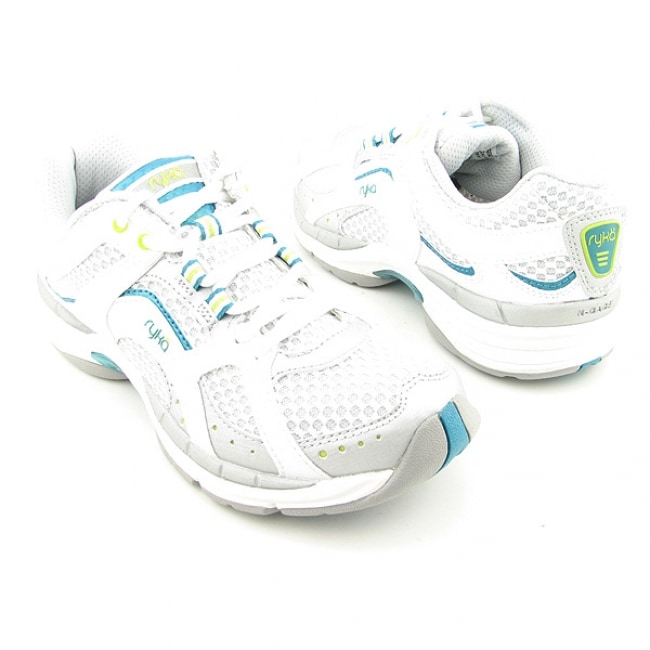 Ryka Assist XT Womens SZ 8.5 White/Grey/Teal Running Shoes