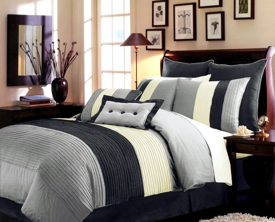 Christopter Grey 7 piece Comforter Set