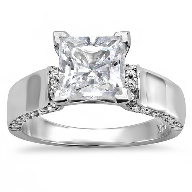 14k Gold 2 1/3ct TDW Certified Clarity enhanced Diamond Engagement