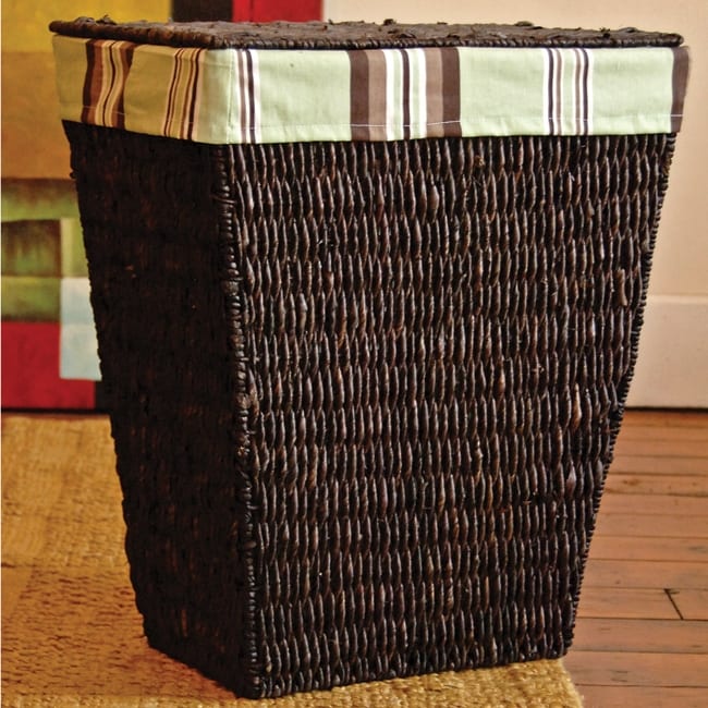 Jordan Rectangular Hamper with Stripe Liner