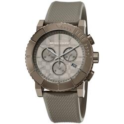 burberry round chronograph bracelet watch