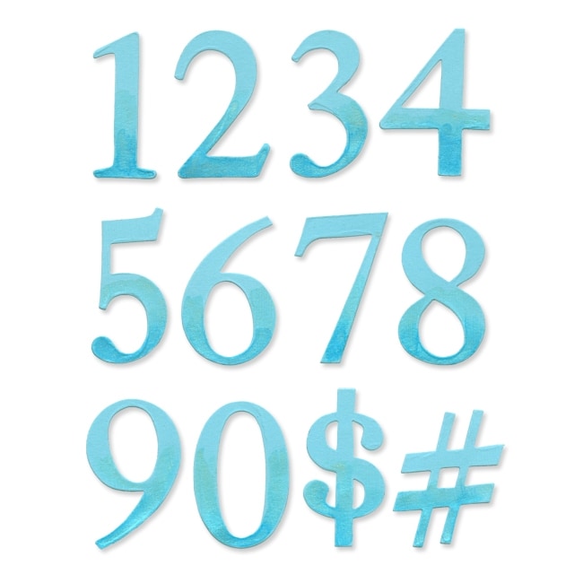 Sizzix Bigz Alphabet Serif Essentials Numbers Set  