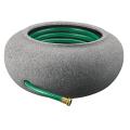 Black Granite Finish Plastic Garden Hose Pot