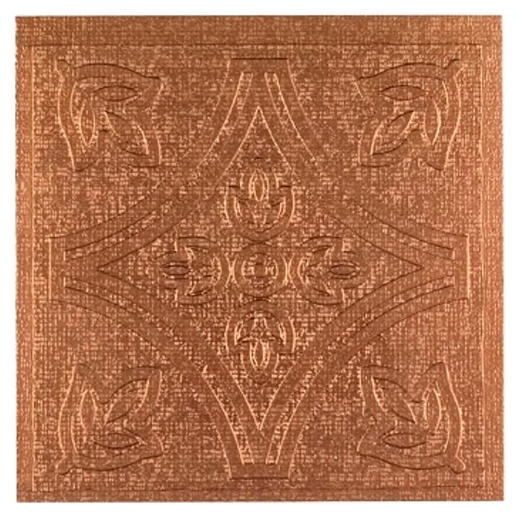 Self Stick Copper Vinyl Wall Tiles Backsplash (4x4) 3 Square Feet