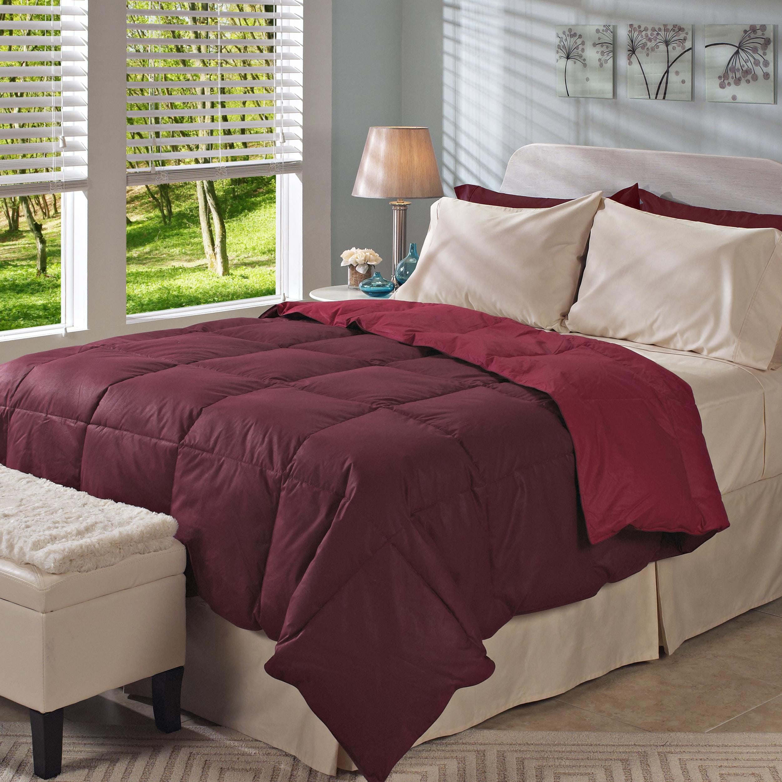 All Season Reversible Natural Down Comforter  