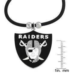 Silvertone Oakland Raiders Necklace  